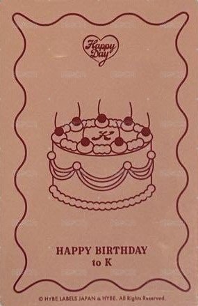 Happy Day  周邊卡 2024~2025 裝飾小卡 背面