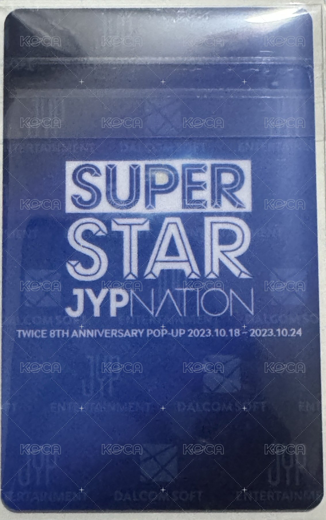 SUPERSTAR 遊戲卡 TWICE RECORDS 背面