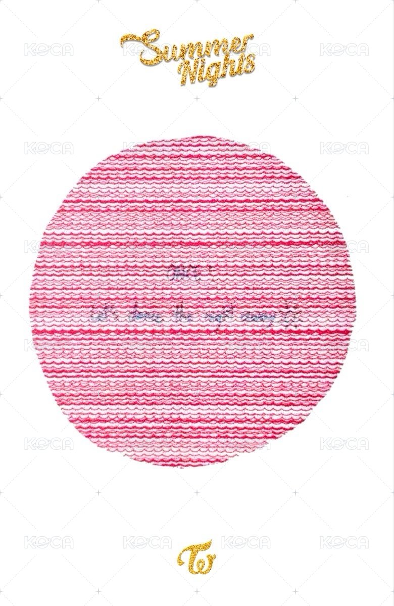 Summer Nights 專輯卡  背面