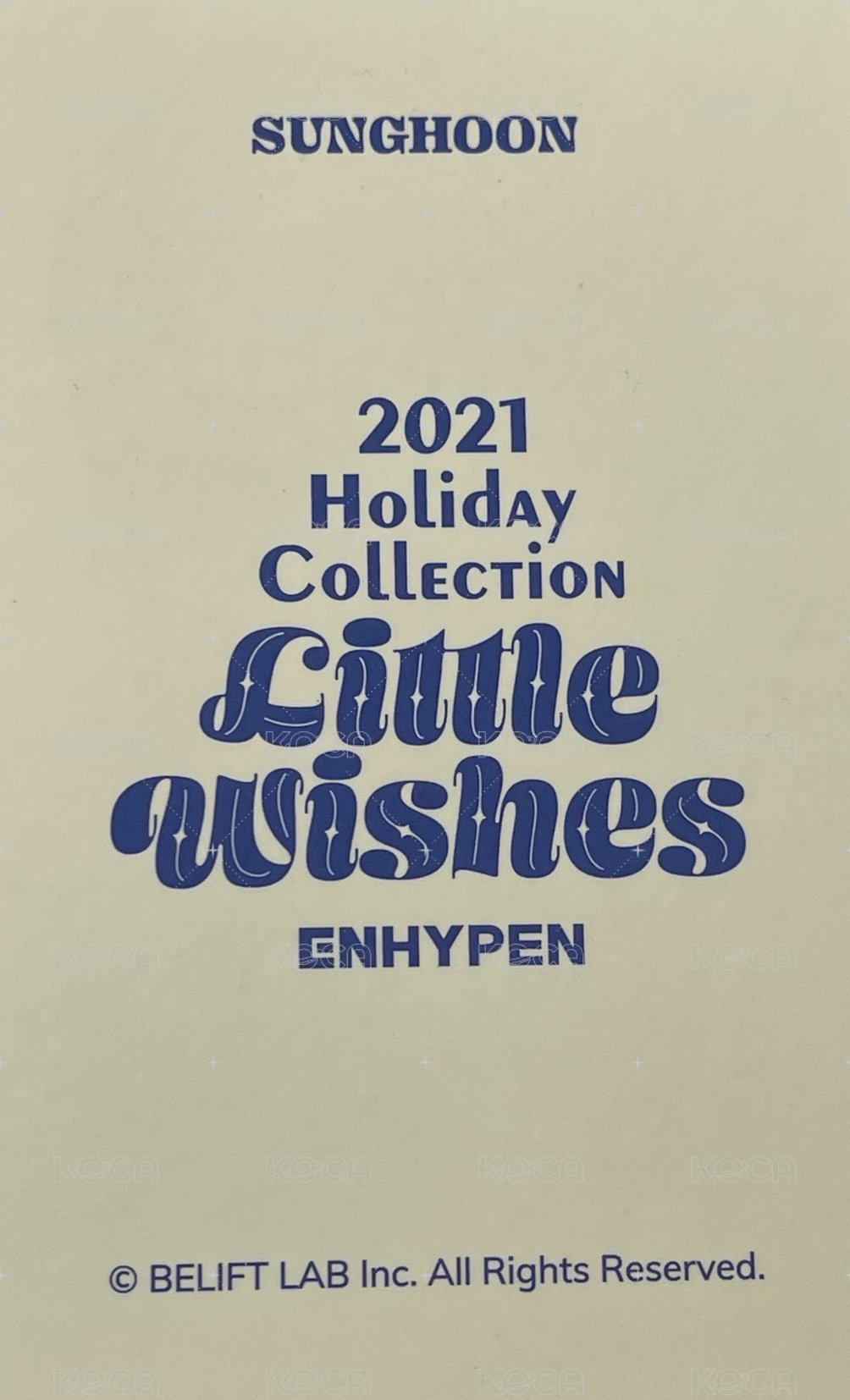 21聖誕禮盒 周邊卡  背面