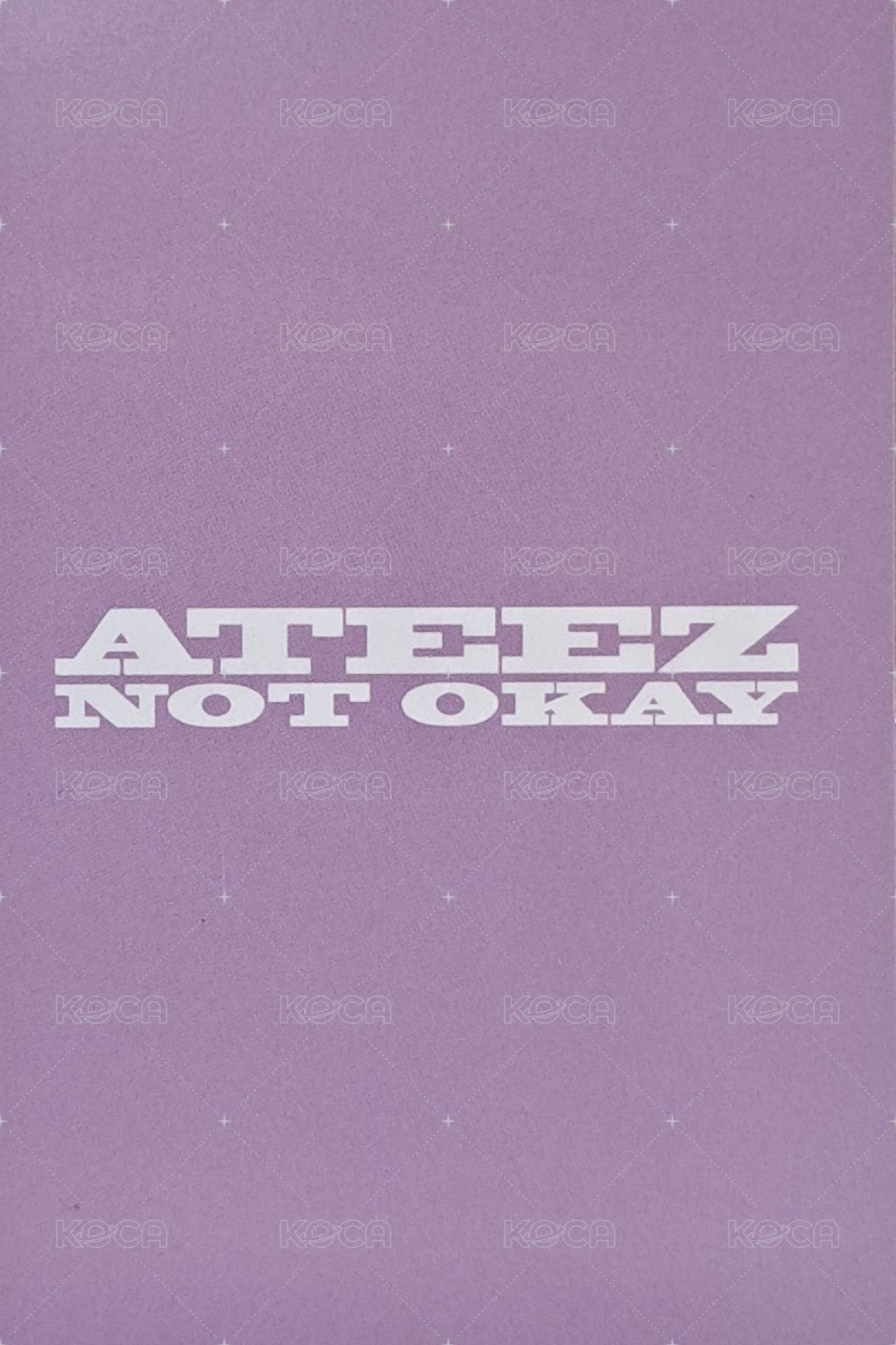 Not Okay 環球 特典卡  背面