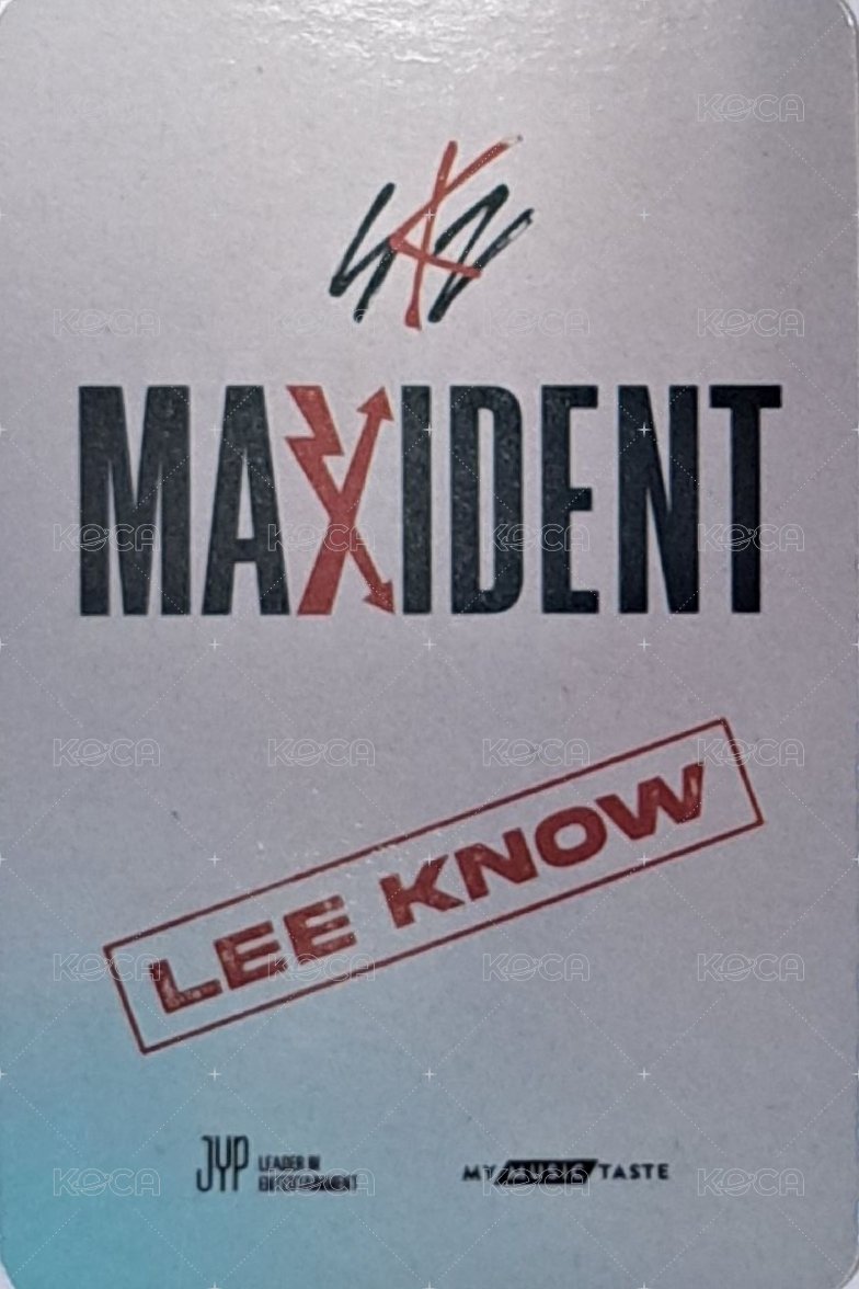 MAXIDENT mmt 簽售卡  背面