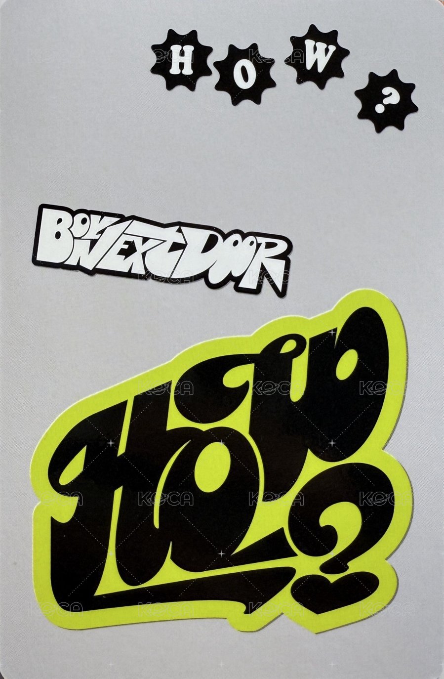 HOW? km蝦皮 2.0 簽售卡 2 背面