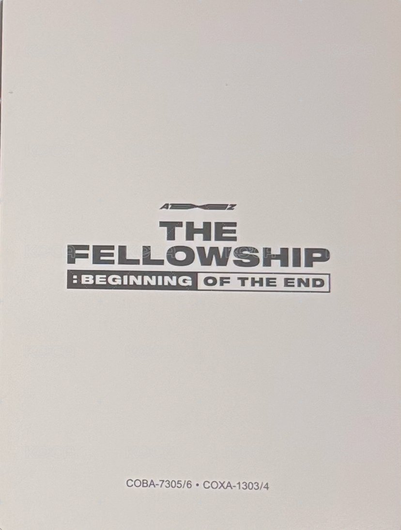 ATEEZ THE FELLOWSHIP:BEGINNING OF THE END Amazon JP 特典卡  背面