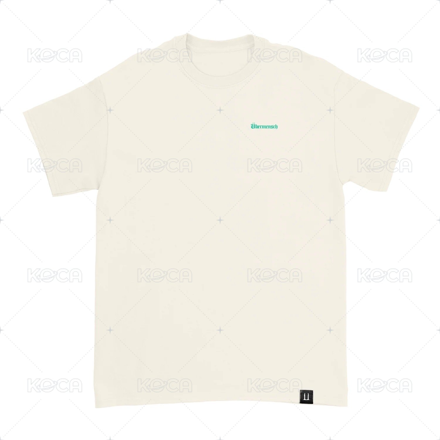 ÜBERMENSCH T-SHIRT (NATURAL/GREEN)