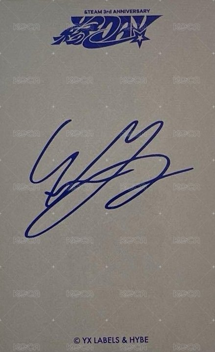 縁DAY 周邊卡 3周年 照片留言板小卡 背面