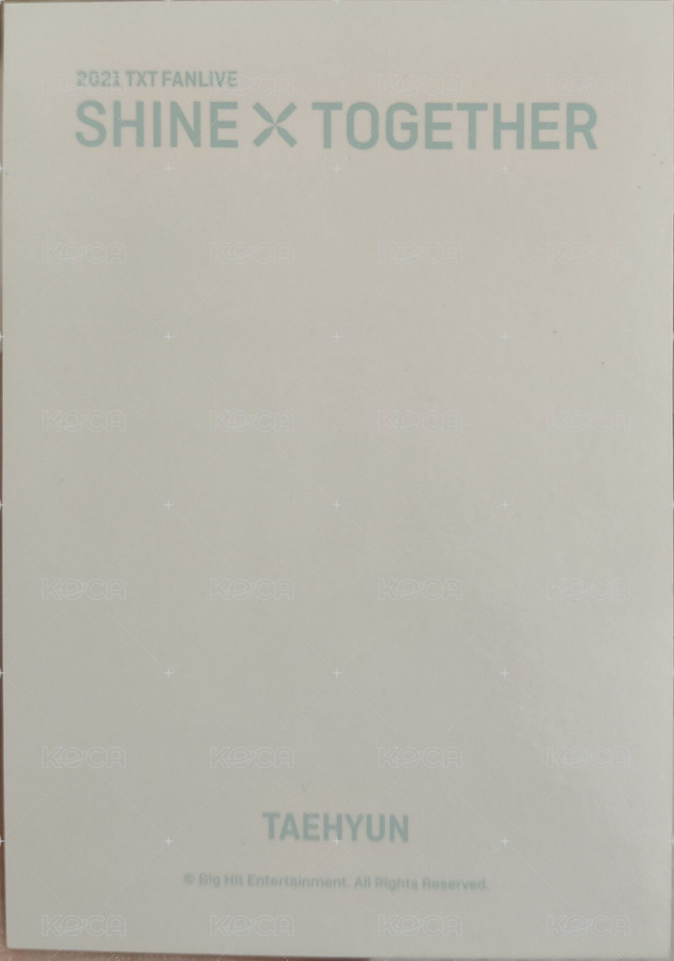 21 FANLIVE 周邊卡 包卡 背面