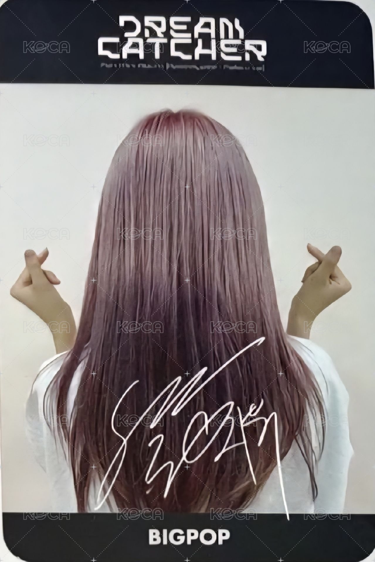 迷你七輯 bg 簽售卡  背面