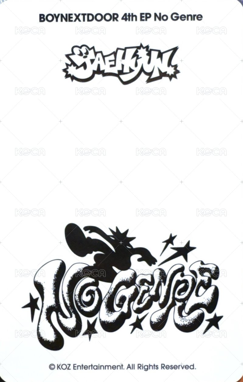 No Genre 隨機卡 快閃 背面