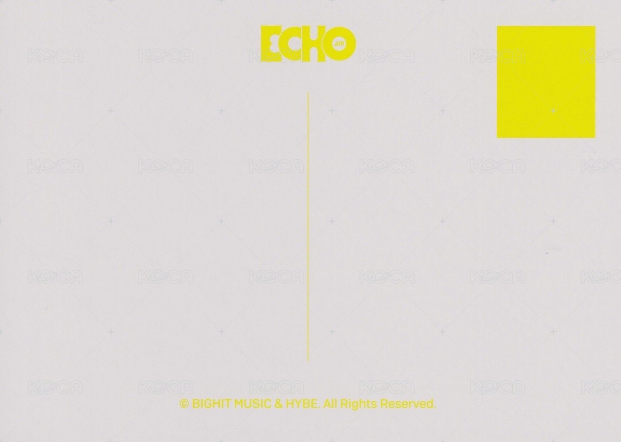 Echo 明信片 A4海報組 背面