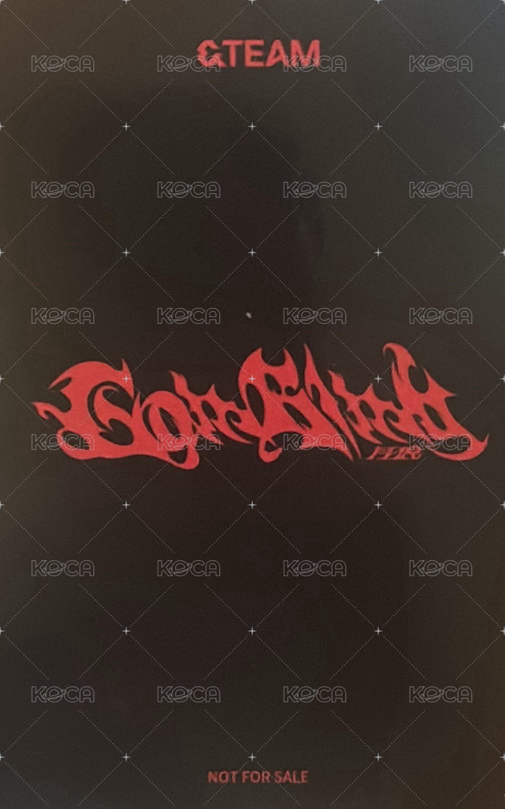 月狼 hmv 幸運卡  背面