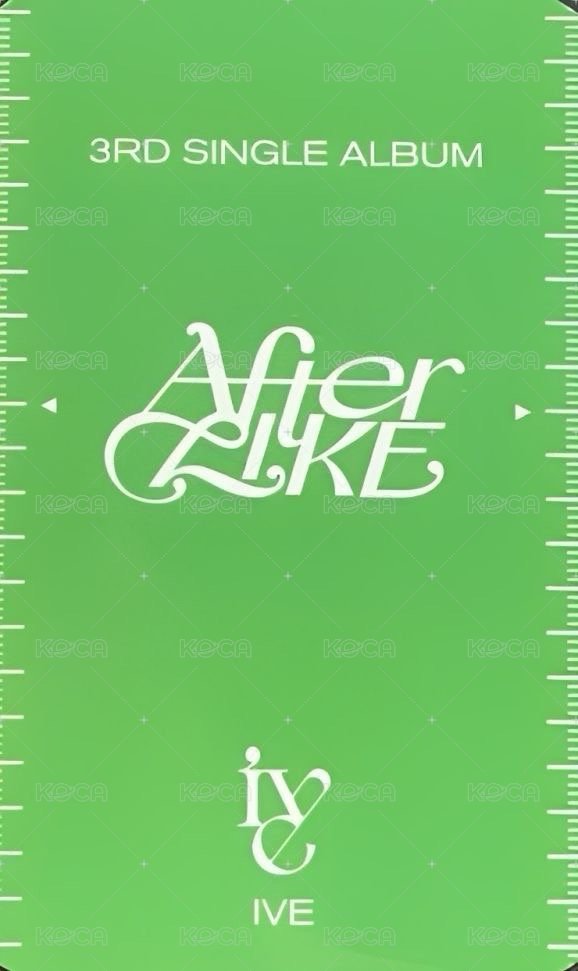 After LIKE 楠藝 簽售卡  背面