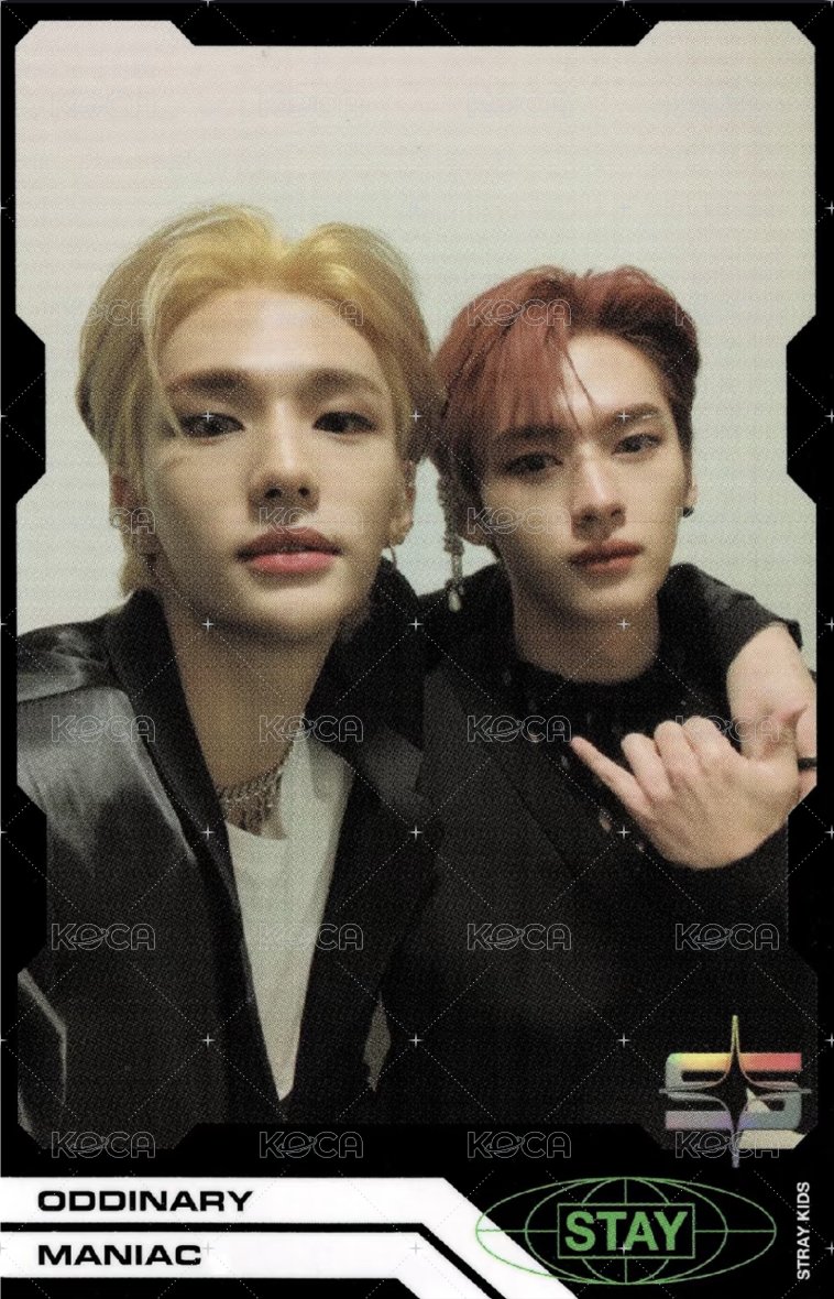 ODDINARY 專輯卡 黑版雙人卡 正面