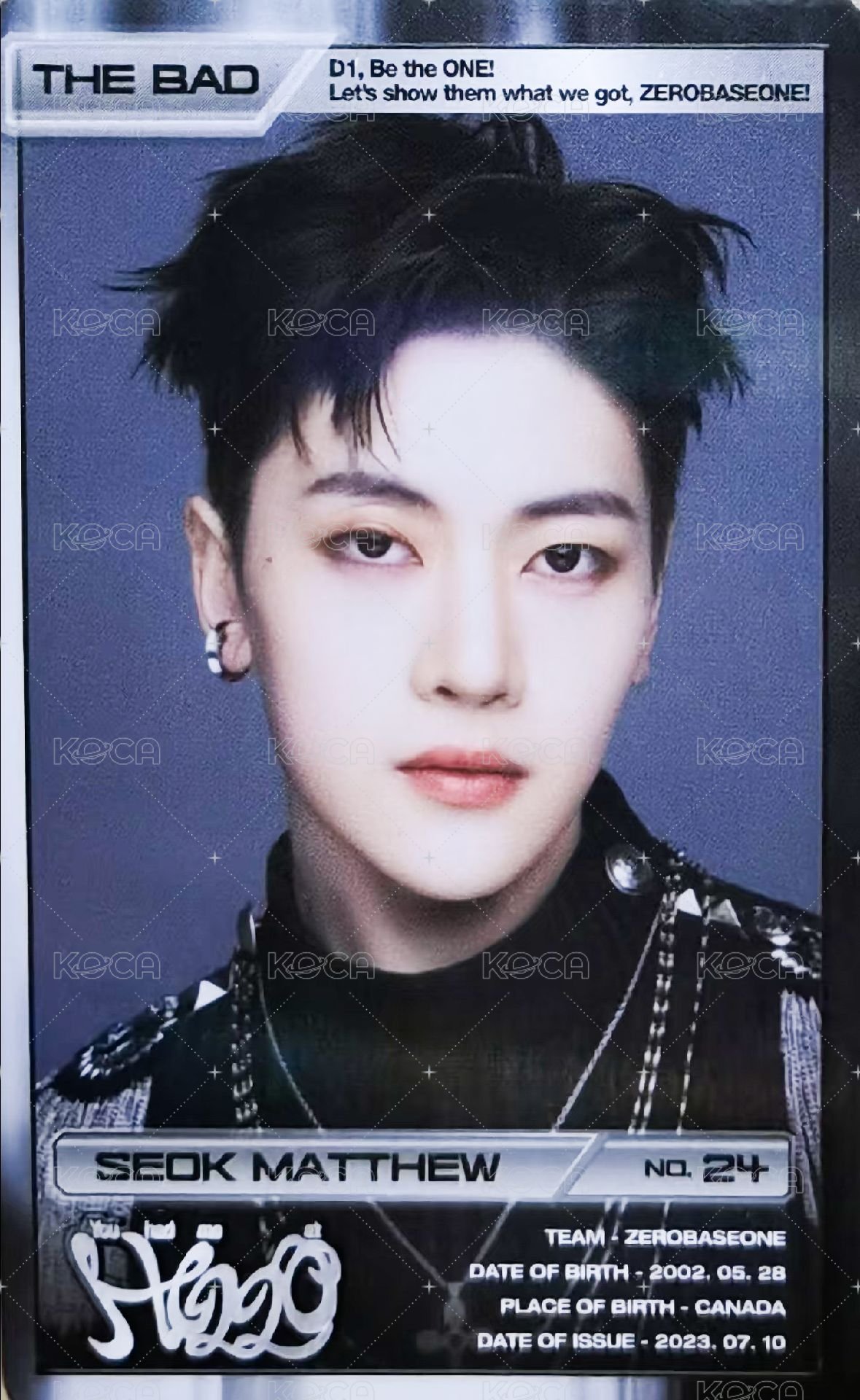 迷三 專輯卡 SOLAR ver. 正面