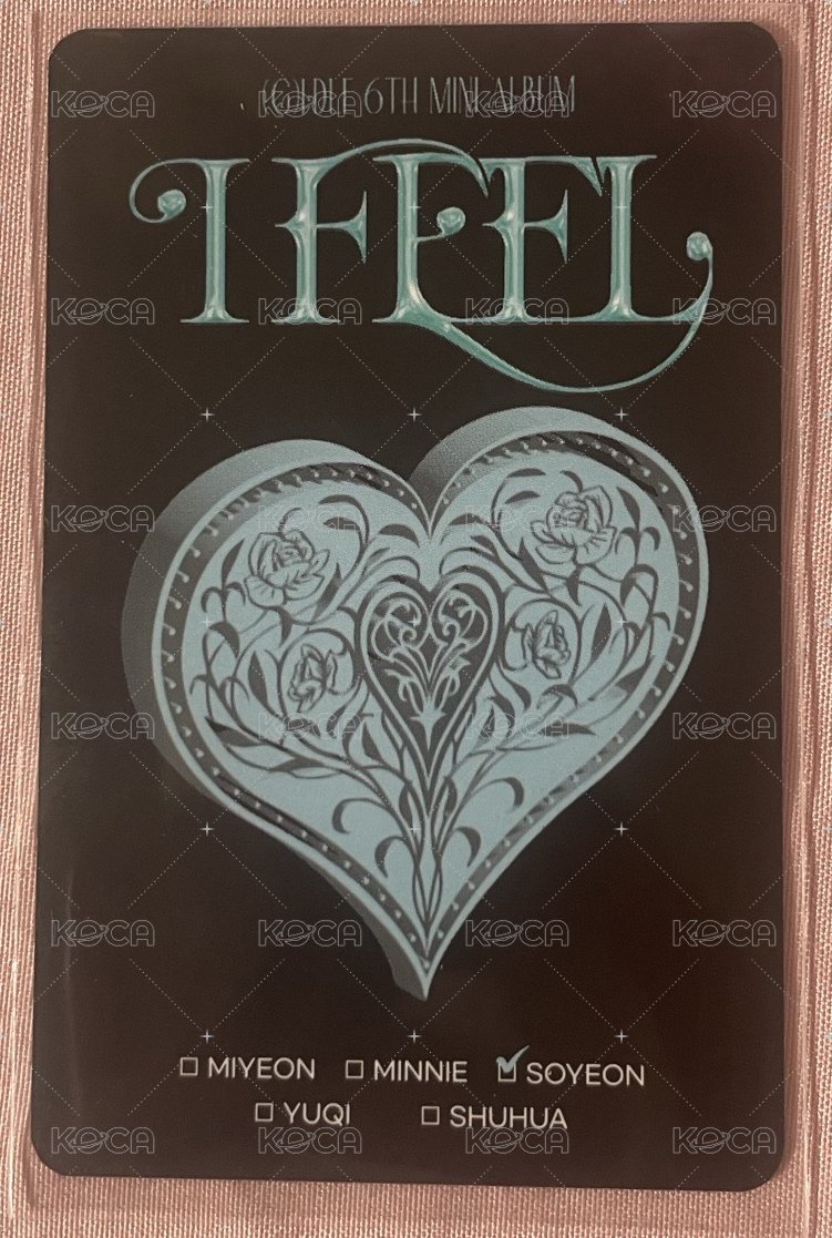 I feel 專輯卡  背面