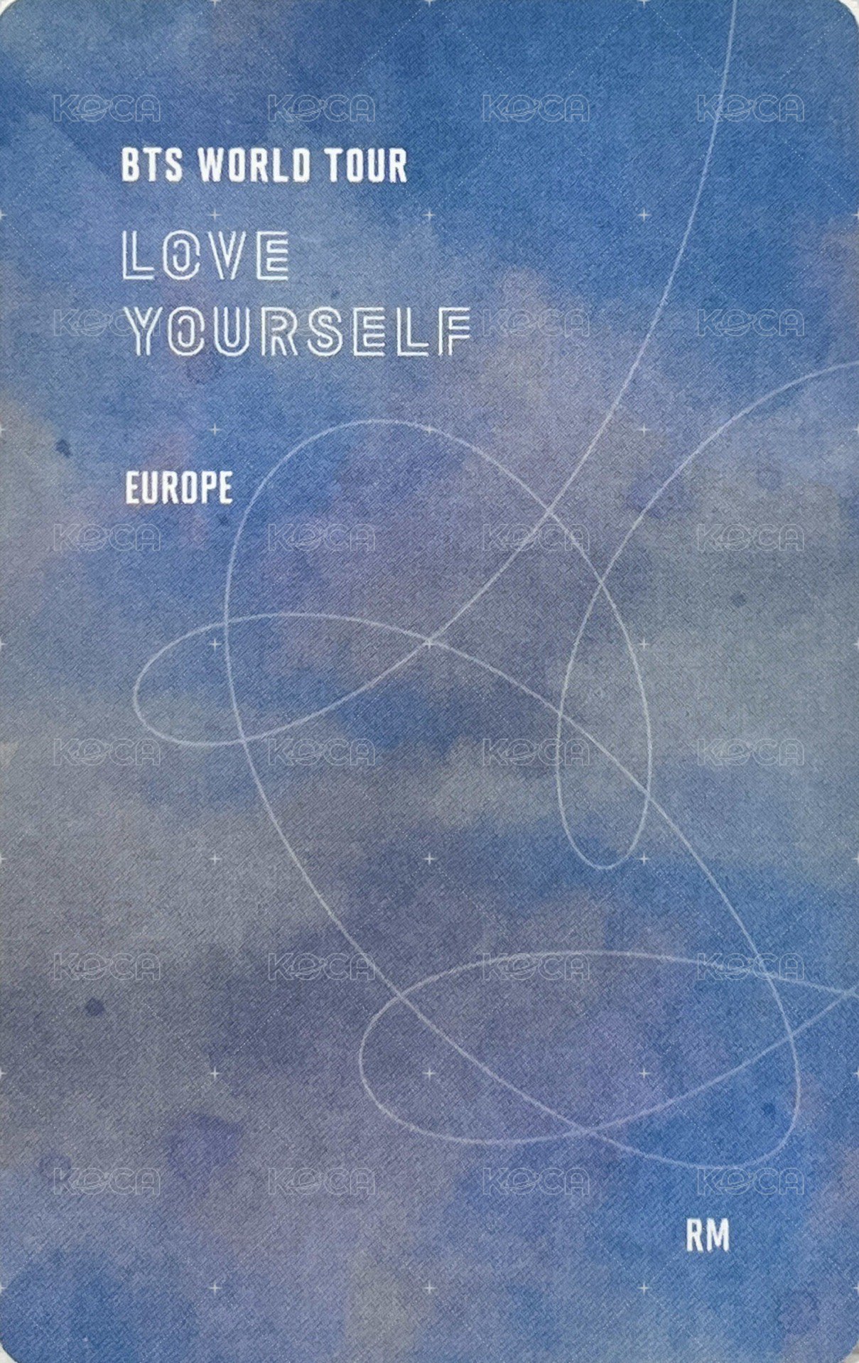 LY Tour 演唱會 DVD / CD 卡 歐洲 一般版 背面