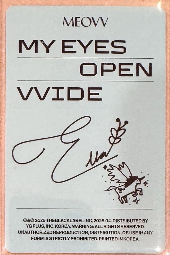 mini 1 專輯卡  背面