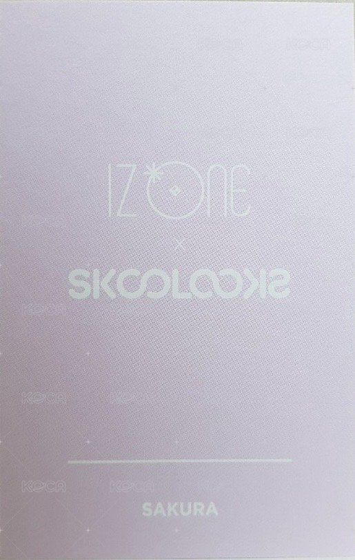 校服 代言卡  背面