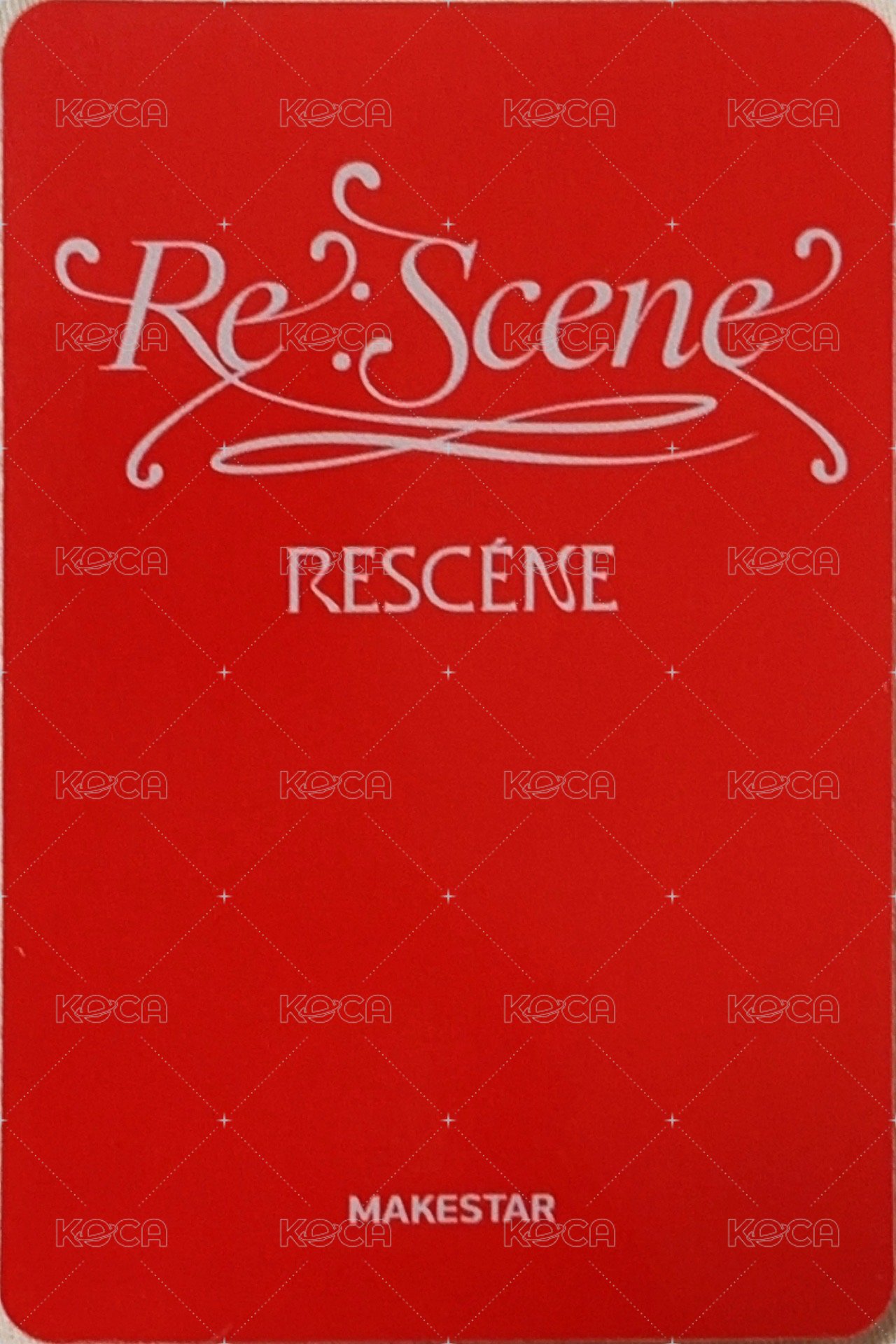 Re:Scene ms 1.0線下 簽售卡  背面