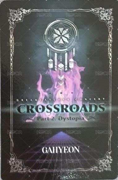 Crossroad線上演唱會DVD 周邊卡  背面