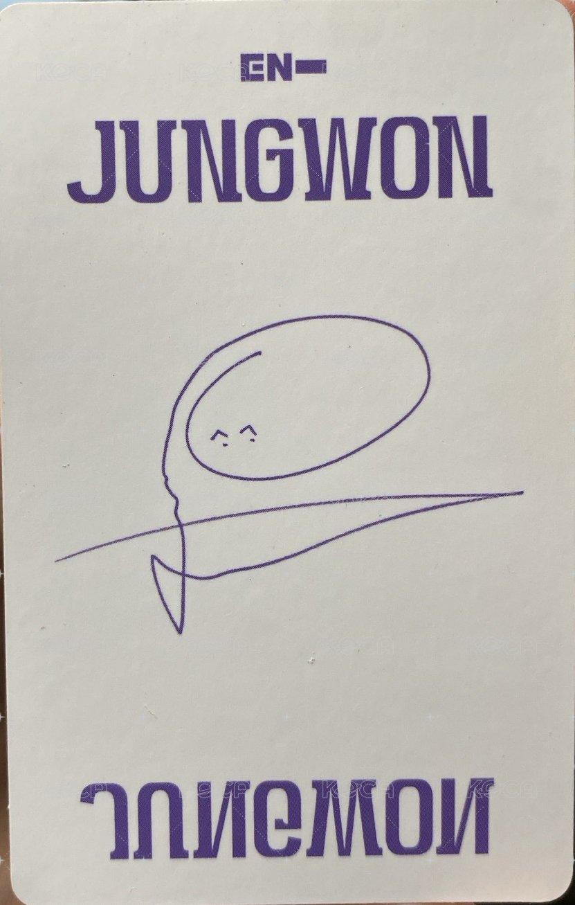 正一 專輯卡 Scylla版 紫版 閃卡 背面