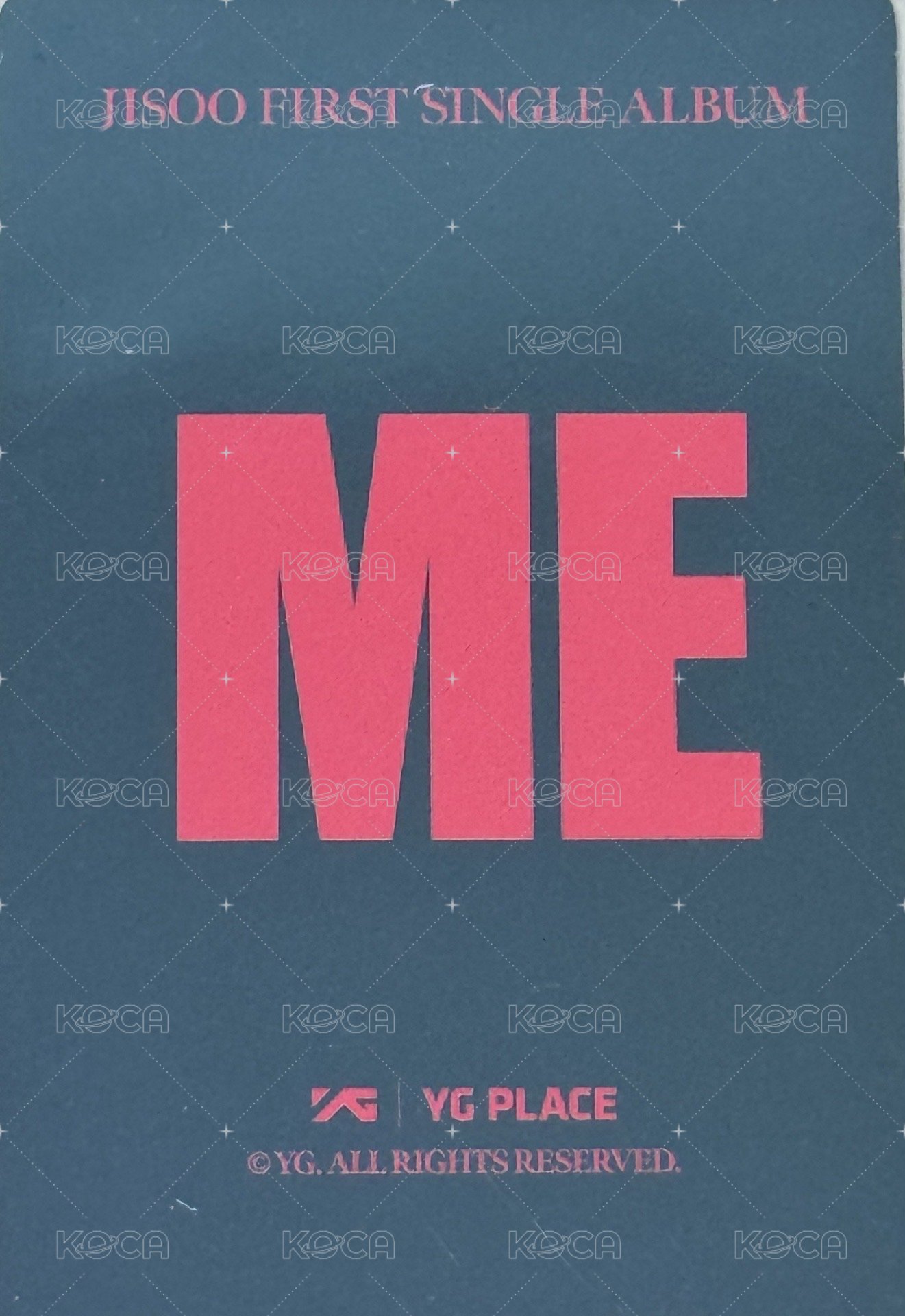 ME yg線下 簽售卡  背面