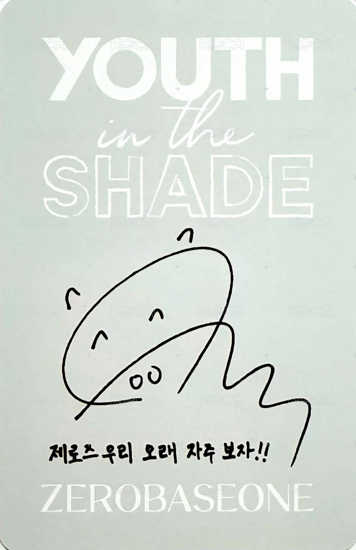 迷一 專輯卡 SHADE ver. 背面