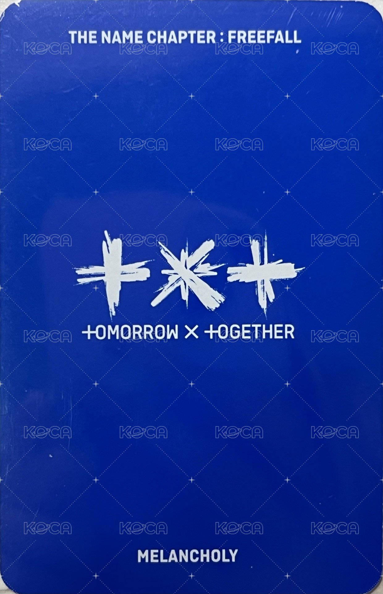 正三 專輯卡 Melancholy版A 背面