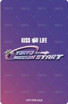 TOKYO MISSION START 塔店 預售 特典卡  背面