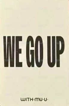 WE GO UP wm a ver.線下 幸運卡  背面