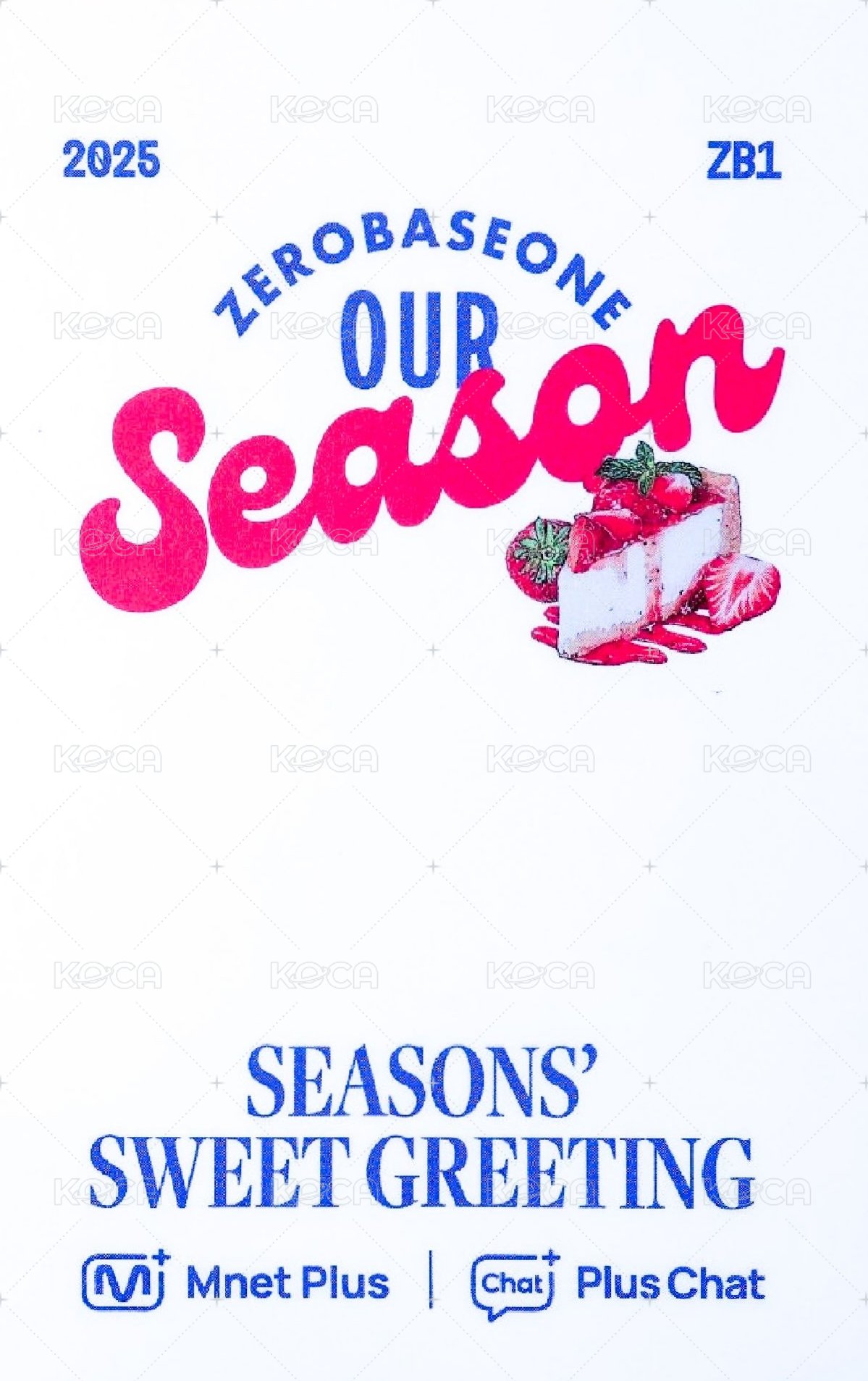 25'SG Plus Chat 年曆卡  背面