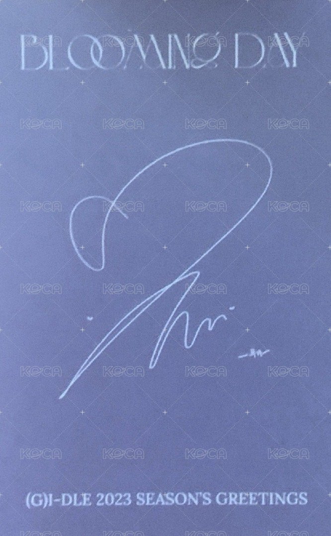 23‘年曆 年曆卡 2023I-DLE年曆固配-琦 背面