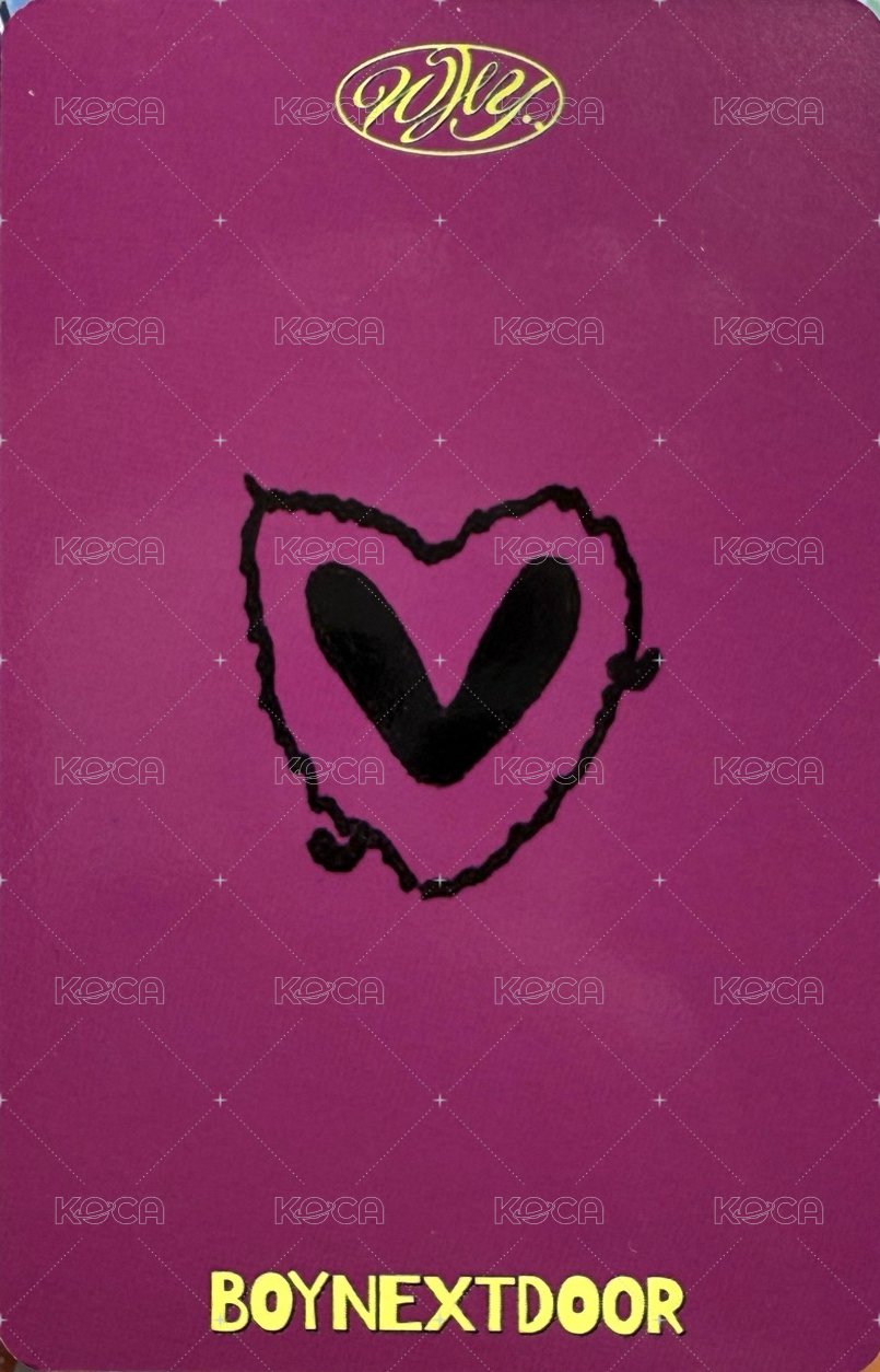 WHY.. 打歌卡 sc 預錄 2 背面