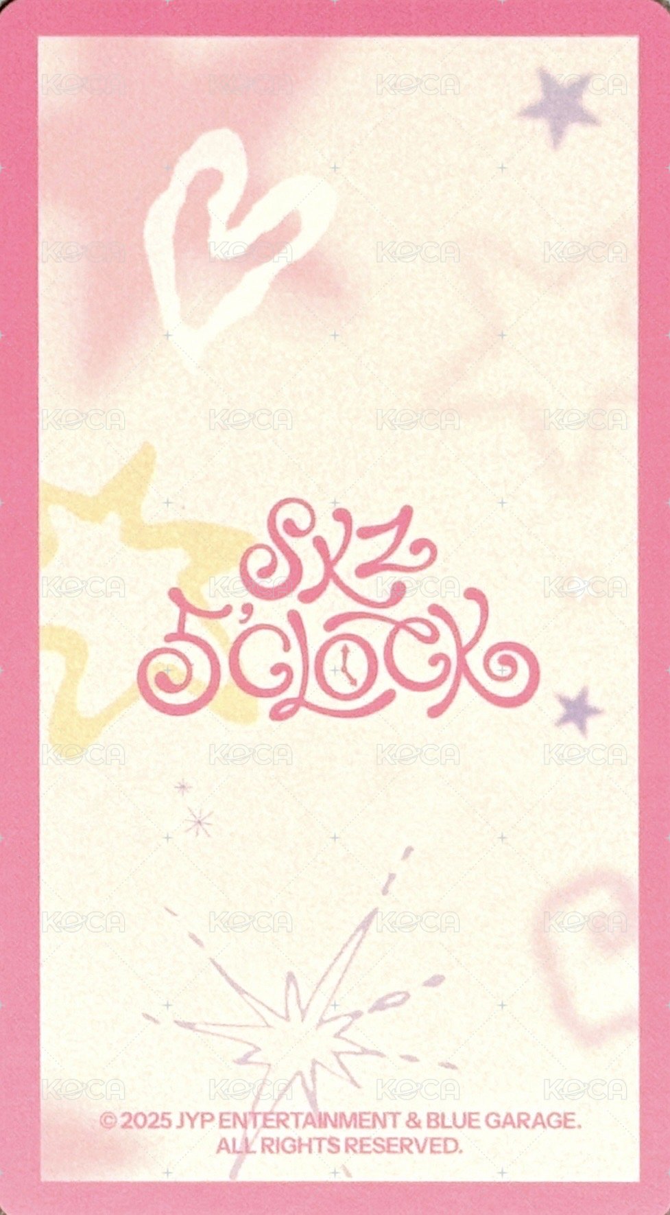 5th FM 隨機卡 大卡 背面