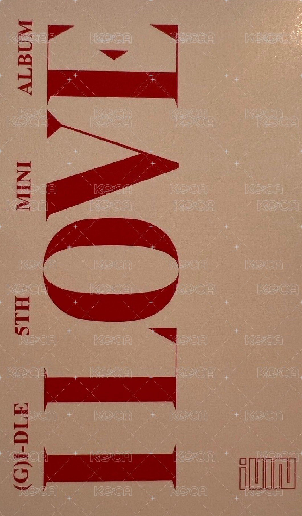 I LOVE k4 簽售卡  背面