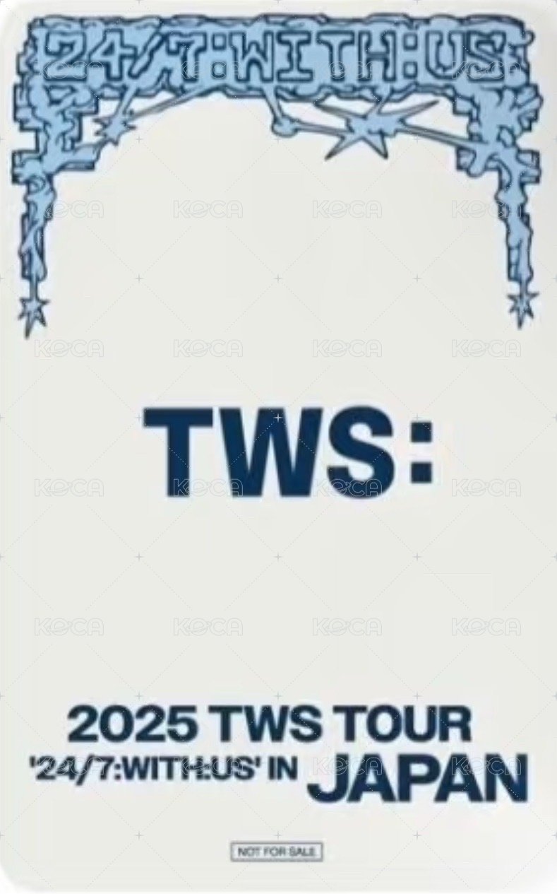 25 日巡 環球 韓專 入場卡 / 場限卡  背面