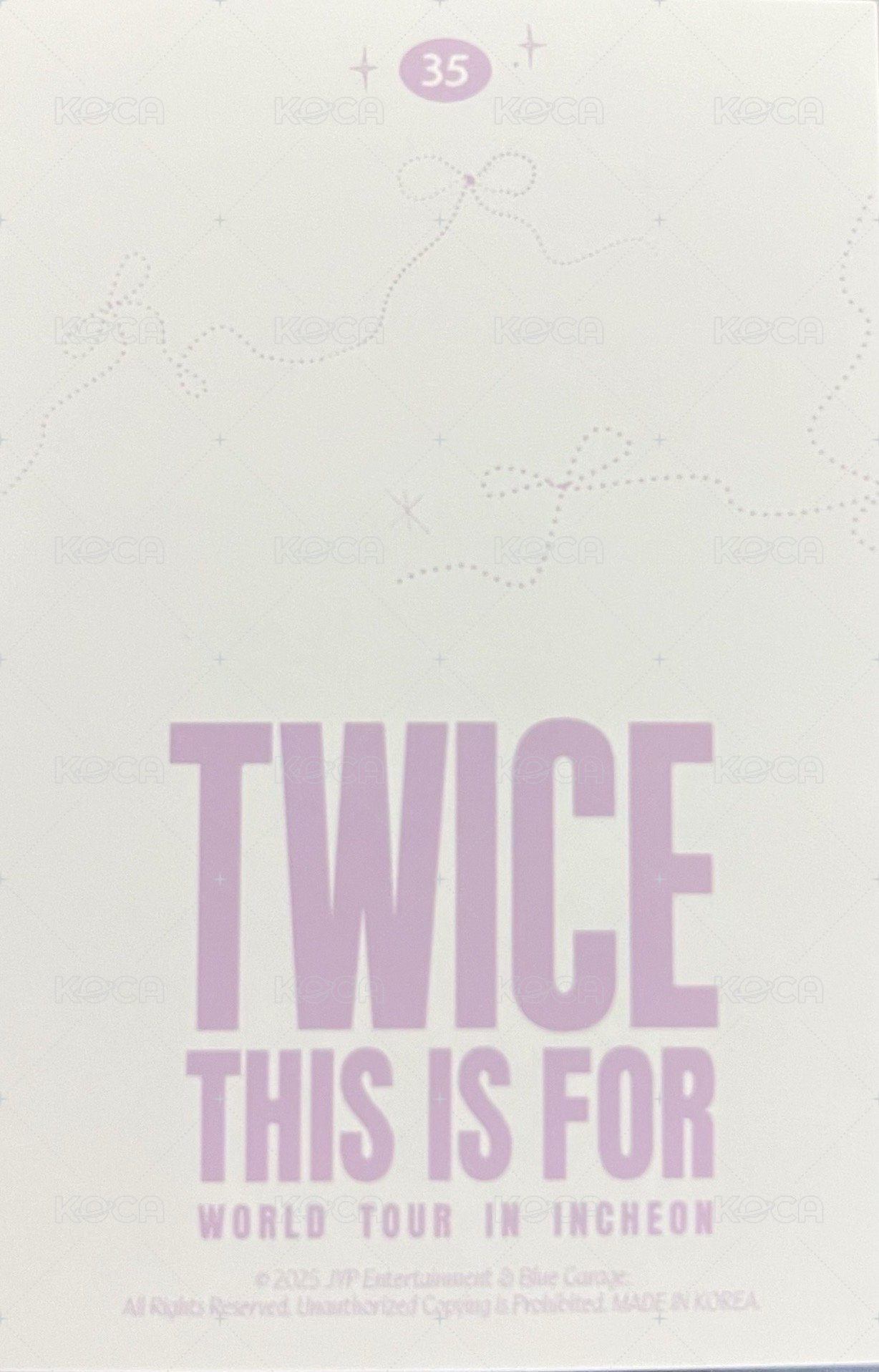 六巡 隨機卡 彩瑛-韓-35 背面