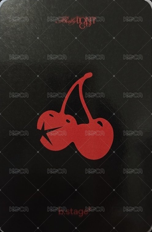 F Girl bstage 線下 簽售卡  背面