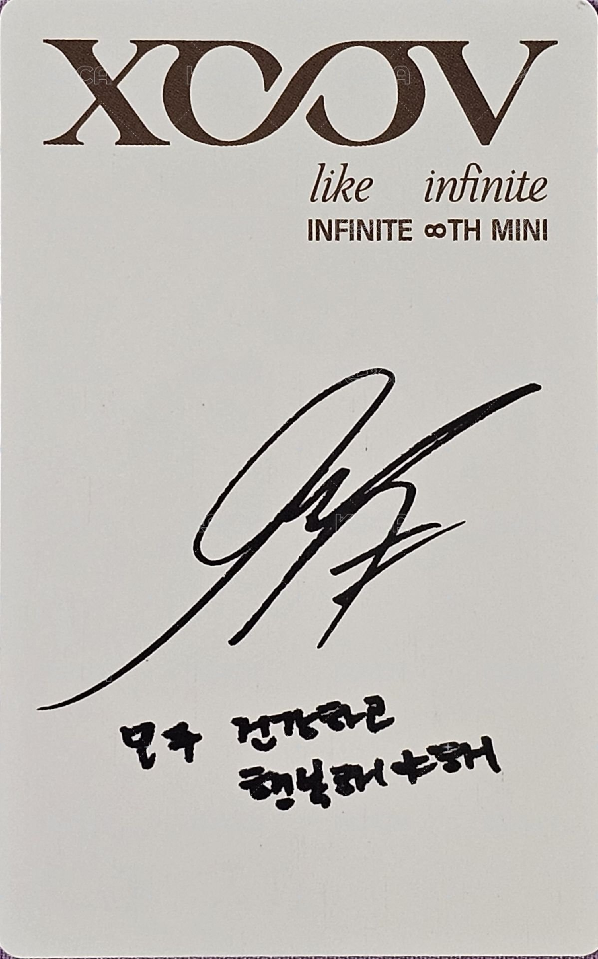 LIKE INFINITE 專輯卡 週年版 背面