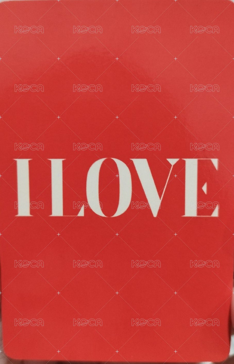 I LOVE wm 1.0 特典卡 withmuu1.0預售羽毛琦 背面