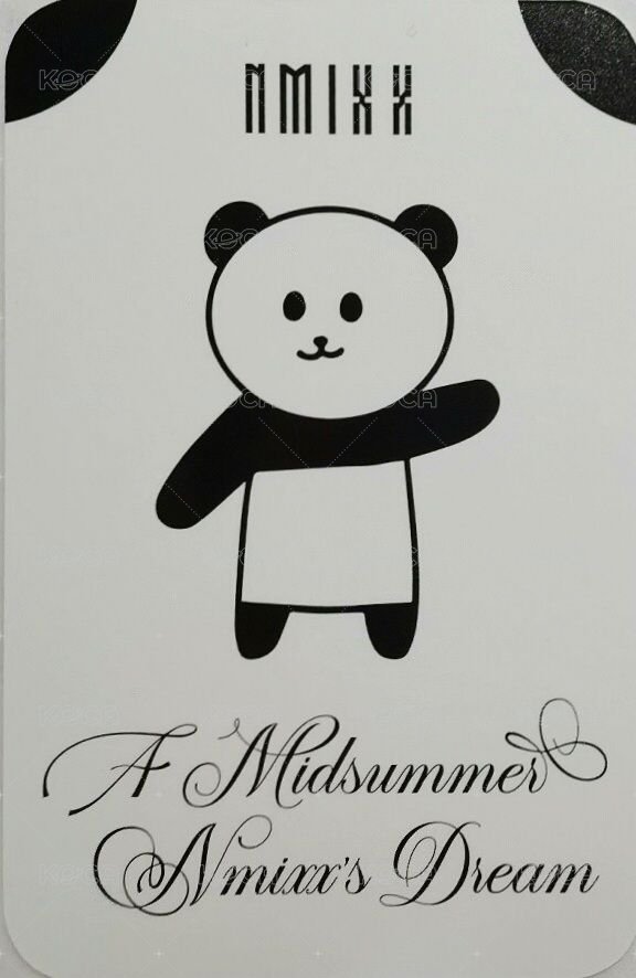 仲夏夜 楠藝 簽售卡 熊貓 背面