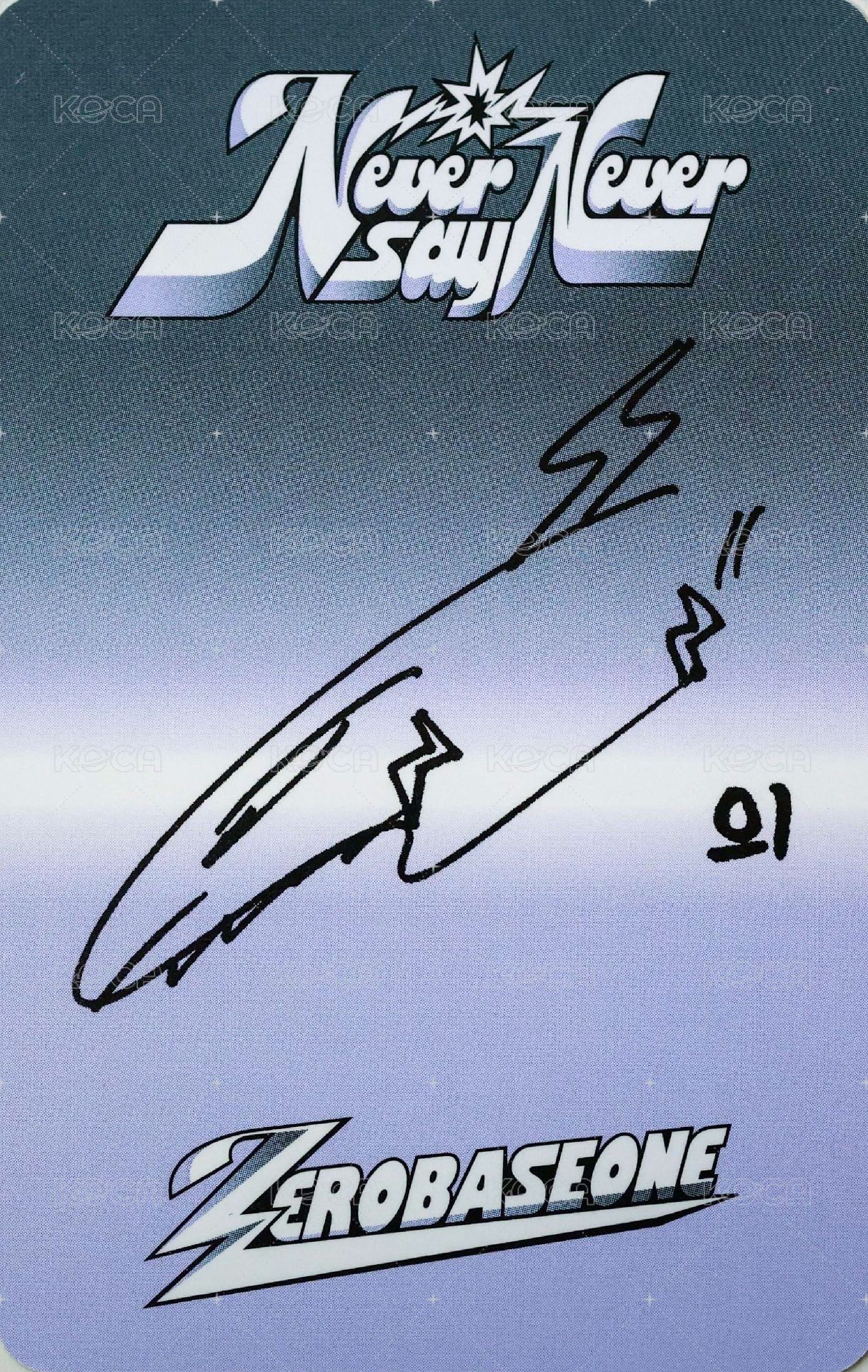 正規一 專輯卡 ICON ver. 背面