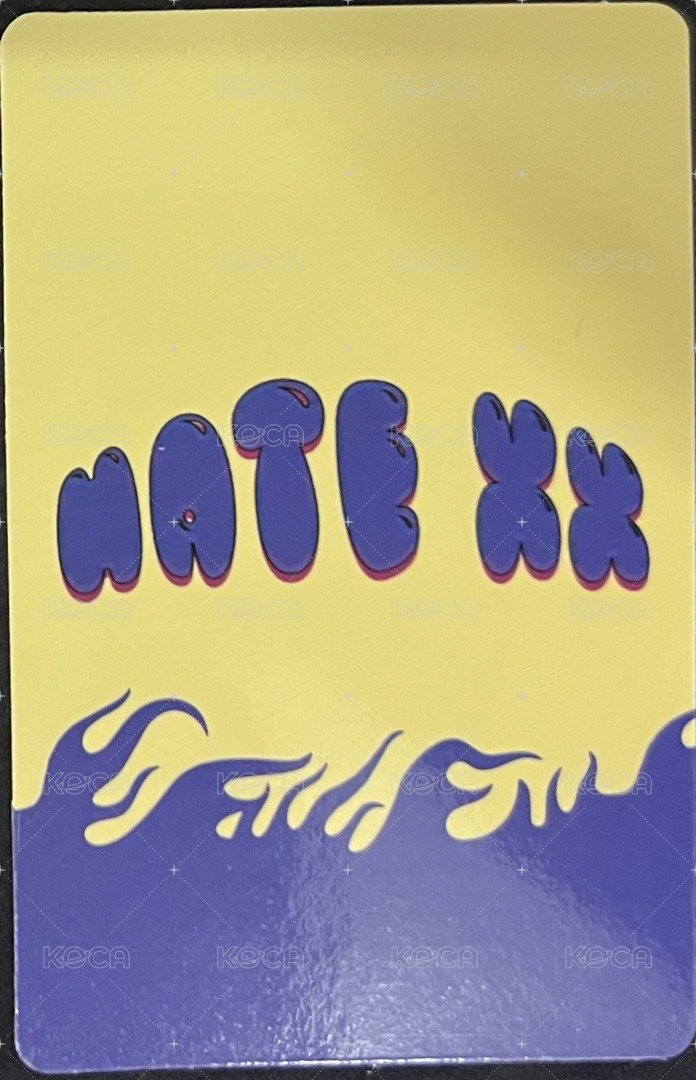 HATE XX 專輯卡 LIKE ver. 背面