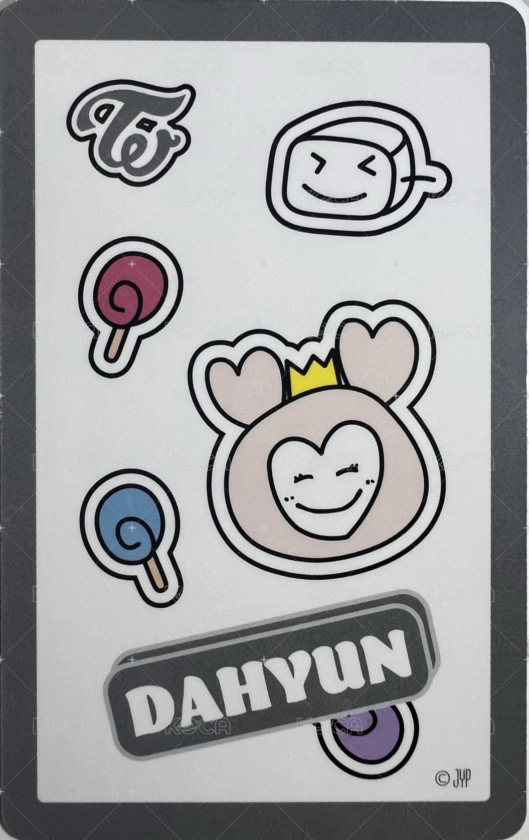 六巡 JYP JAPAN 日本場週邊 滿額卡  背面