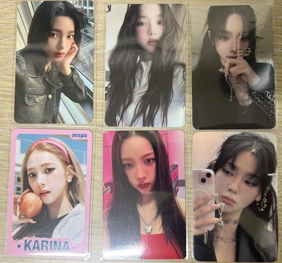 aespa karina 專輯 特典 隨機 小卡