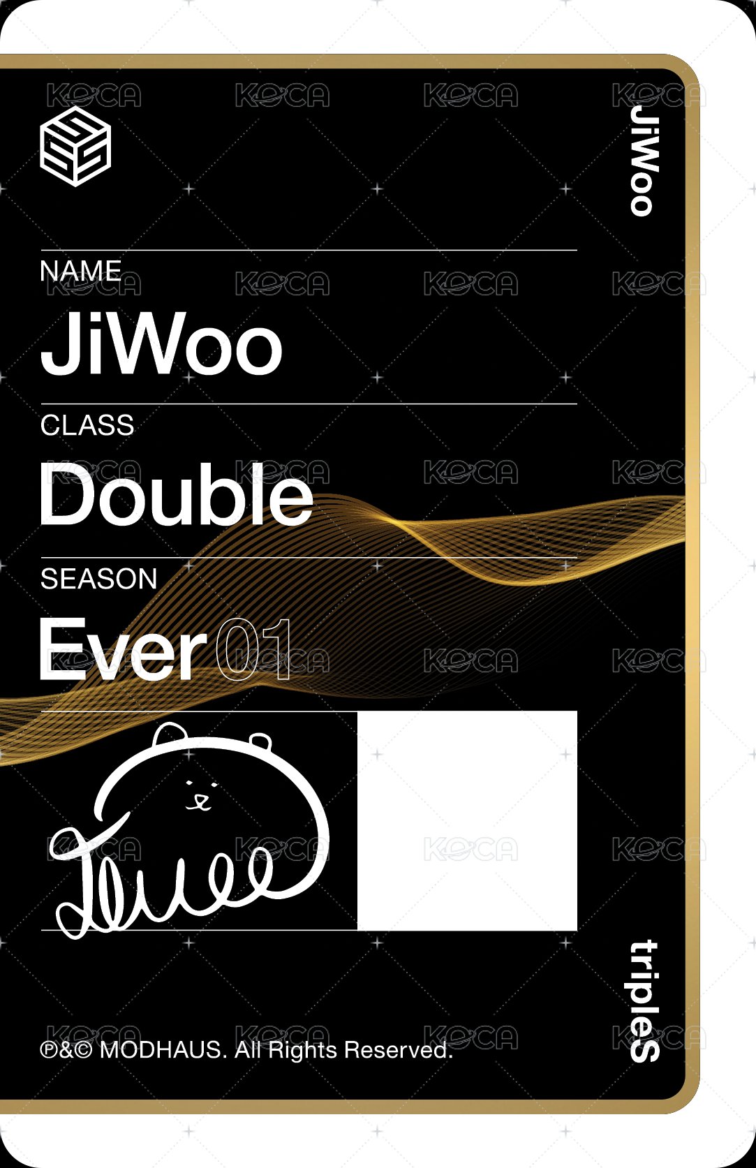 +(KR)ystal Eyes <AESTHETIC> 專輯卡 oma 背面