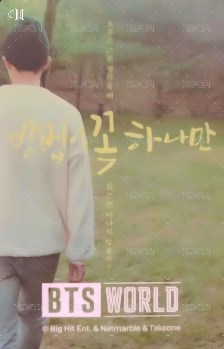 BTS World 周邊卡 Limit版 固卡 背面