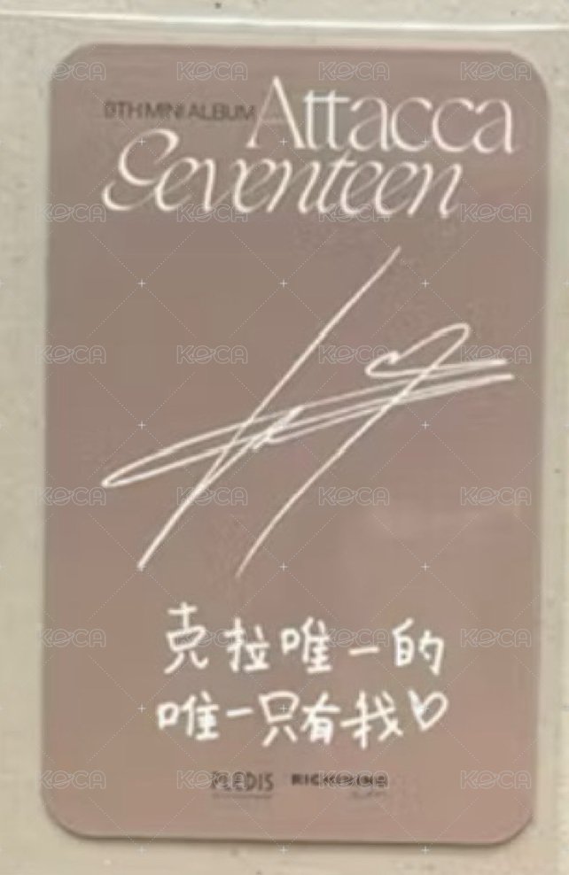 MINI9 RICHINING 1.0 簽售卡 中文卡背 背面