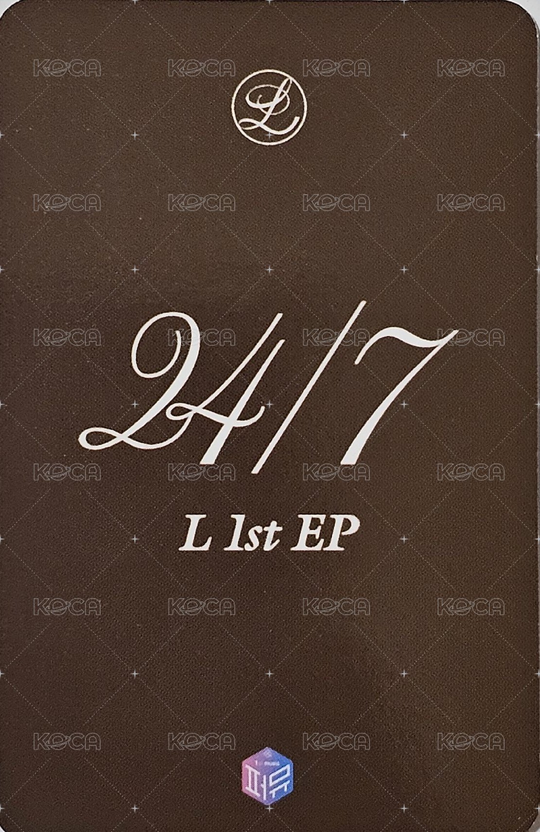 24/7 1stmusic 線下 1.0 簽售卡  背面