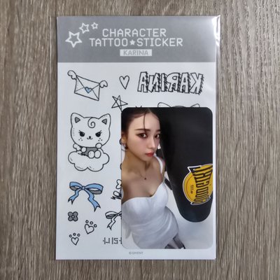 aespa SYNK aeXIS LINE 首爾 演唱會 Karina紋身貼紙 小卡組